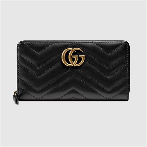 gucci marmont leather bi fold wallet|Gucci Marmont zip around wallet.